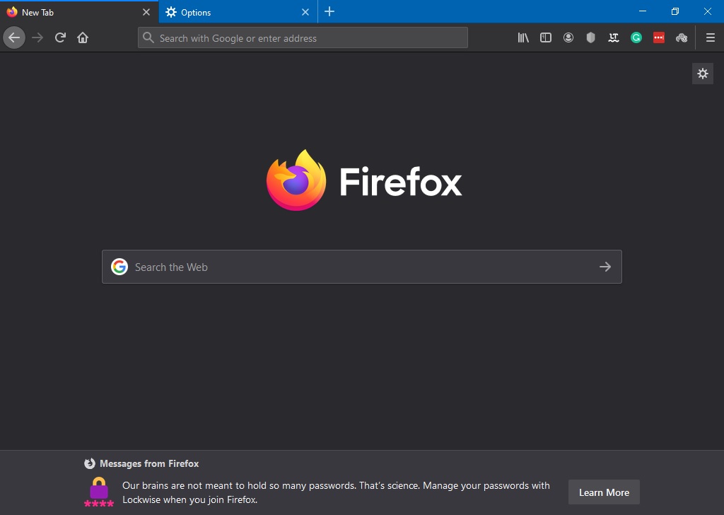 Set Google homepage in Firefox