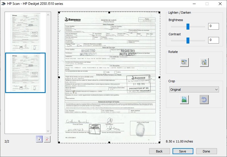 hp scan to pdf
