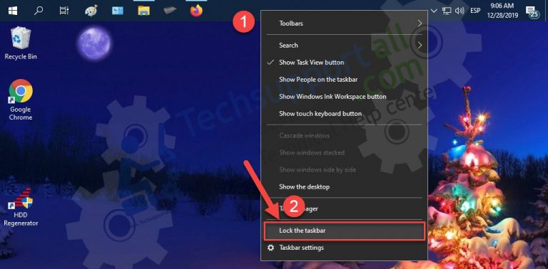 how to restore taskbar to bottom of screen