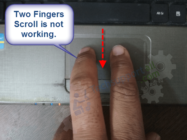 touchpad two fingers not working