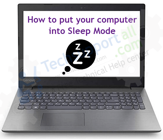 Sleep mode shortcut keys