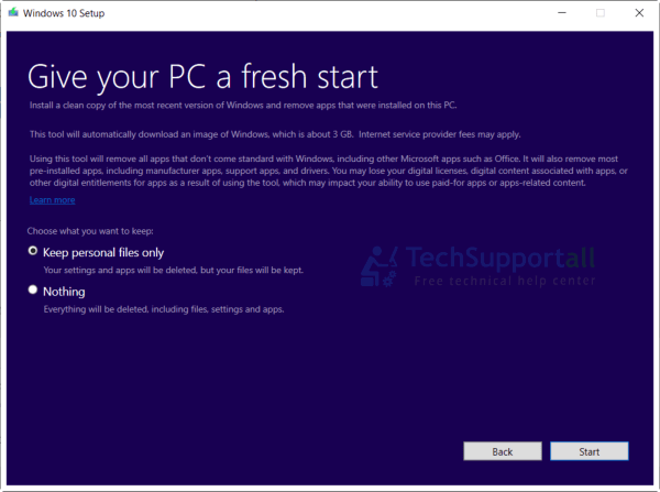 Clean Install Windows with Refresh Windows Tool