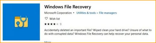 Windows File Recovery Tool