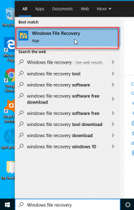 windows 10 recovery tool