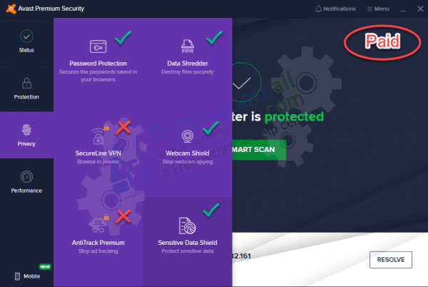 Avast premium security privacy features