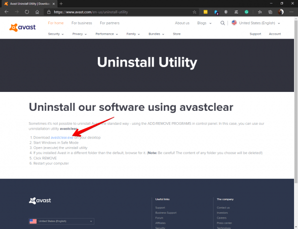 how to uninstall avast antivirus on pc