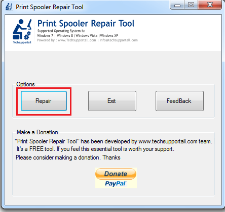 Print Spooler Repair Tool | Freeware Utility