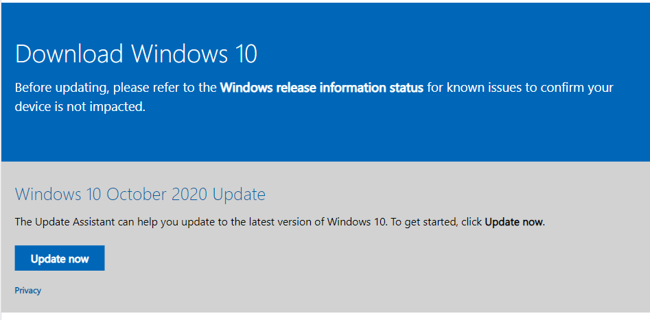 Download Windows 10 without waiting