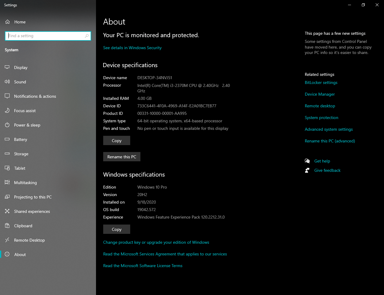 Windows 10 October 2020 update