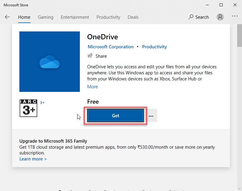 reinstall-onedrive