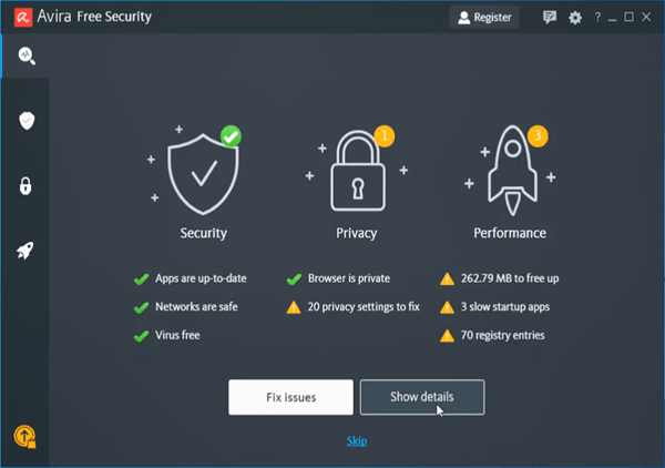 Avira Free Security for Windows 7