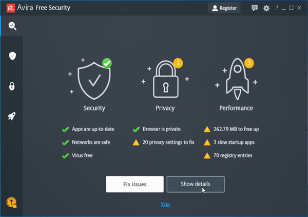 Avira Free security