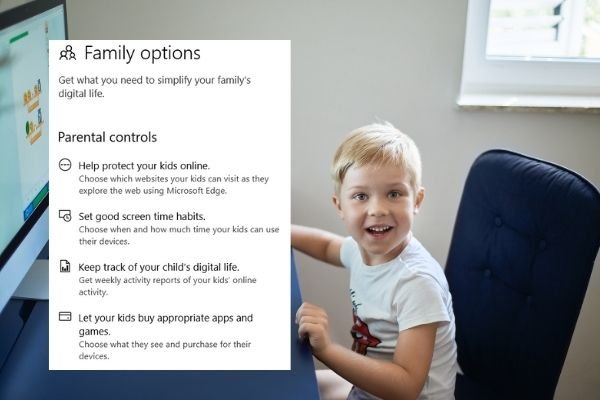 Microsoft family safety and parental control in windows