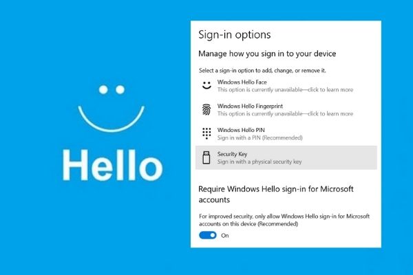 Windows Hello - More secure authentication with face or fingerprints