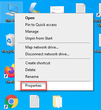Go to computer properties to change the computer name