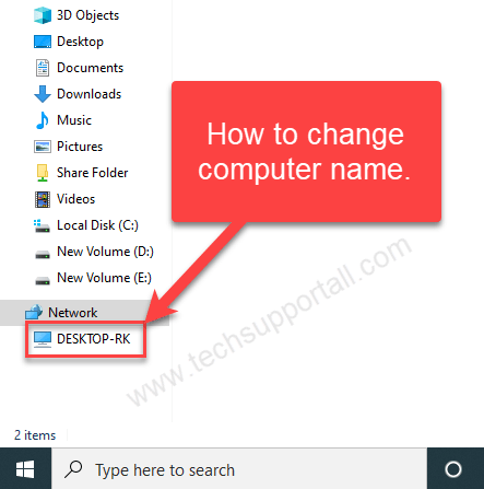 change computer name