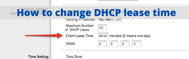 change dhcp lease time