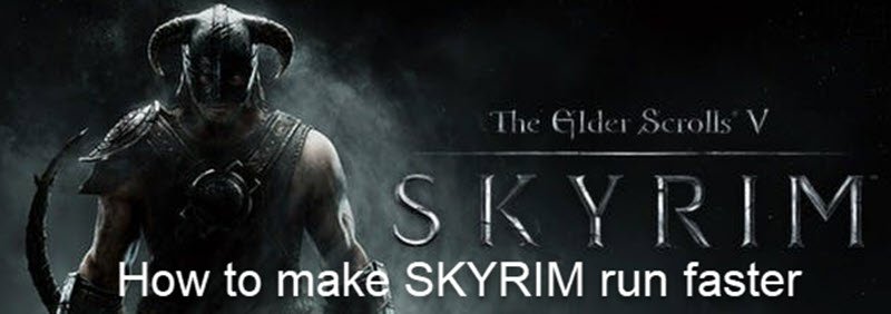 skyrim run fast