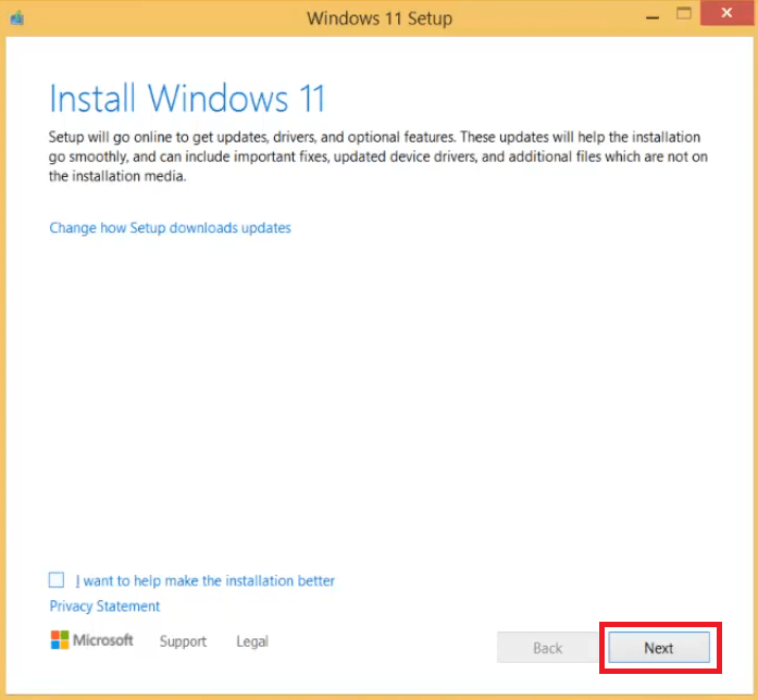 Install Windows 11 Setup