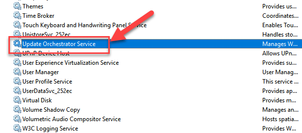 Update Orchestrator Service pic