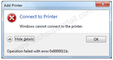 Ondartet Match jeg er sulten Operation failed with error 0x0000011B (Printer Issue) - Fix