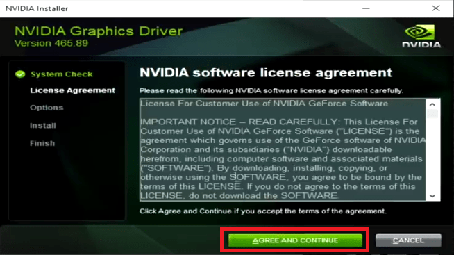 Nvidia installer 3