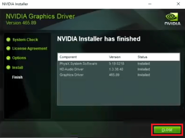 Nvidia installer 7