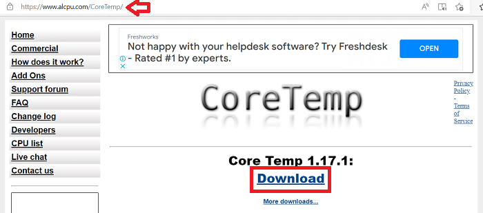 core temp