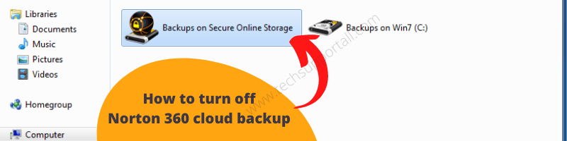 How to turn off Norton 360 cloud backup
