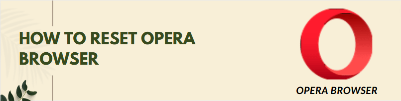 reset opera browser