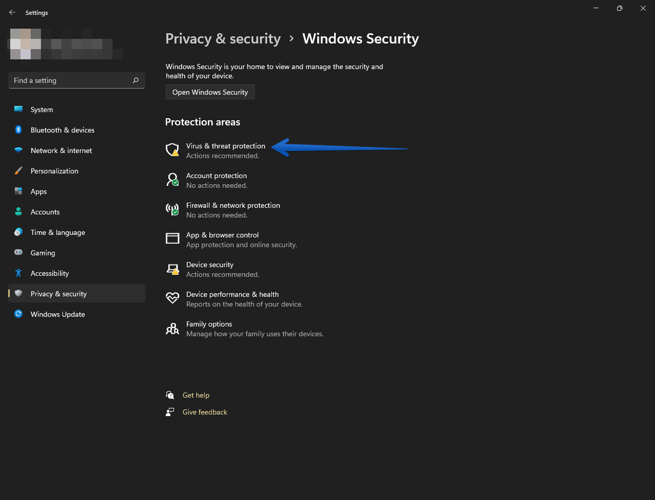 disable windows defender windows 11 step 2