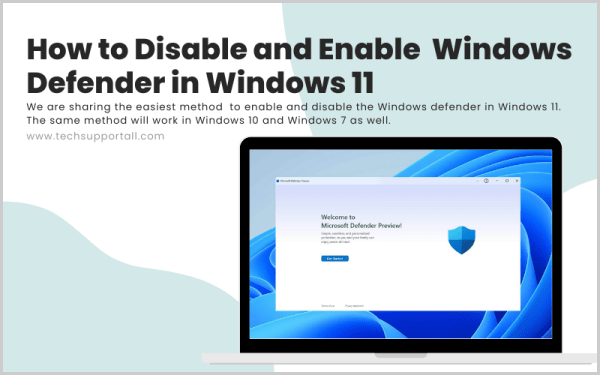 How to Enable or Disable Microsoft Defender Antivirus in Windows 11 - TSA