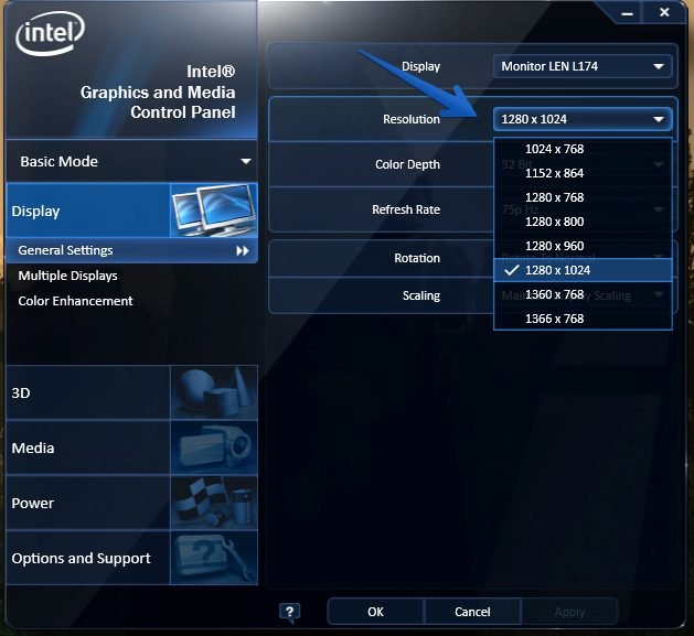 Choose the right screen resolution