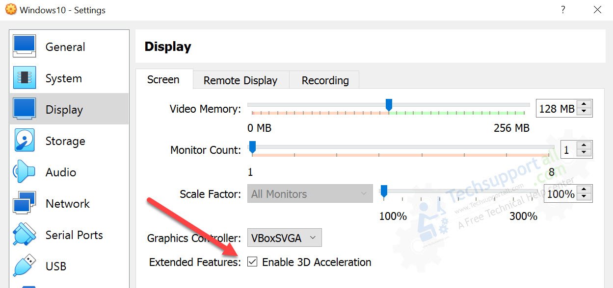 Enable 3D Acceleration to solve the freeze issue