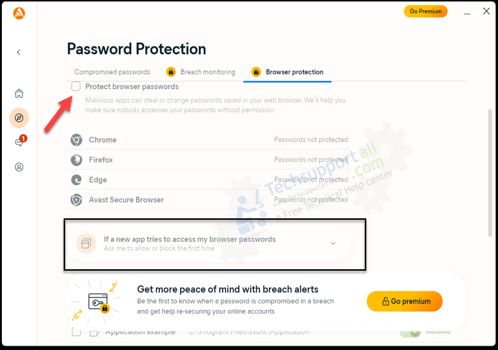 Browser Password Protection.
