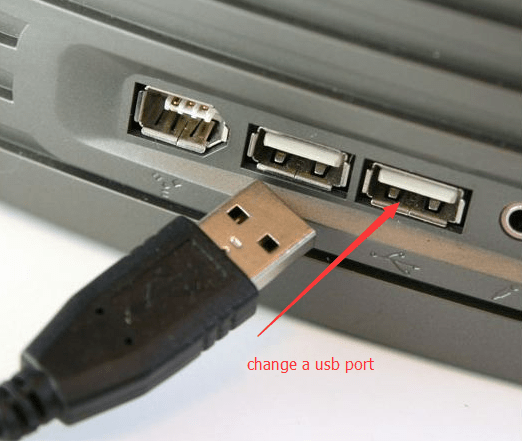 Connect your USB cable to another USB port