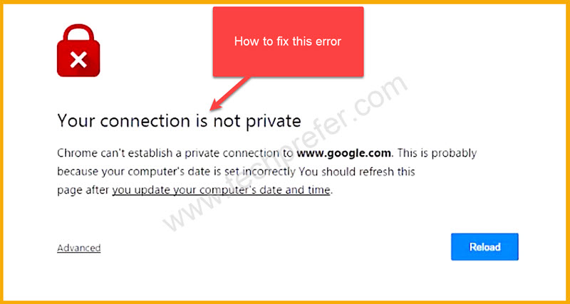 connection-not-private-error-fix