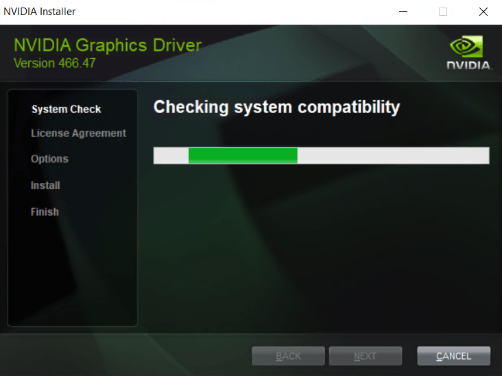 wait Nvidia installer to check